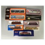 Engine & Tender, Reefers, Hopper, Passenger Cars.