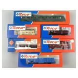 Roco Freight, Hopper, Passenger & Skeleton Cars.