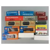Engines, Boxcars, Passenger Cars, & Gondula.