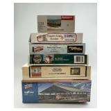Models, Train Shed, Glass Co, Tower, Crane, Shed.