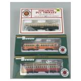 Bachmann & Bowser PCC Trollies.