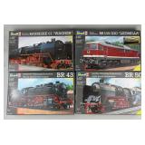 4 NOS Revell Locomotive Models.