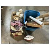 Vintage Dolls, Schlitz Football, Beer Adv Posters.