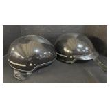 2 Harley Davidson Peanut Shell Helmets.
