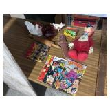 Nesting Hen Dish, Vtg Tonka Truck, Comics &