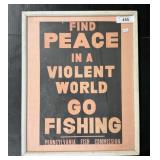 Vintage Framed PA Fish Commission Poster.