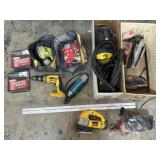 Sanders, Dewalt Drill & Jig Saw, Circular Saw.