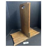 Vintage Primitive Wooden Book Rack / Divider.