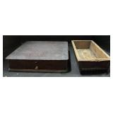 Dentist Supply Advertising Box & Tramp Art Box.