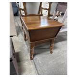 Mid Century Maple Side Table.