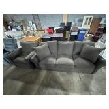 Clean Olive Green Sofa & Arm Chair.