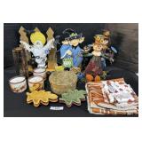 Fall & Halloween Decor, Scarecrows, Candles,