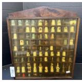 Vintage Thimble Collection In Display Box.