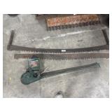 Primitive TwoMan Saw, Vtg Hudson Duster