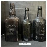 McHenry, Lyon Bros, Empire Blown Glass Bottles