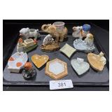 Vintage Ashtrays & Candle Holders.
