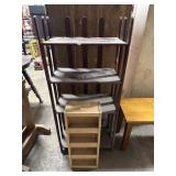 (2) Wooden Shelves.