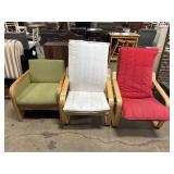 (3) IKEA Style Arm Chairs.