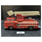 Vintage Modern Toys Japan Tin Toy Firetruck.