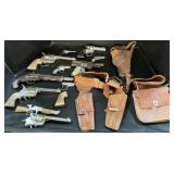 Cap Guns, Leather Holsters, Fanner 50, Spit-Fire.