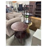 Vtg Bobbin Leg Parlor Table, Mid Century End