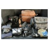 Pentax & Panasonic Cameras W/ Accessories.