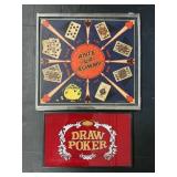 Glass Poker Sign, Double Sided Game Board.