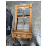 Traditional Style Maple Wall Mirror.