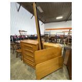 Mid Century Blonde Maple Bedroom Suite.