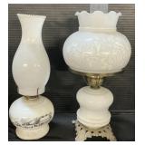 Oil & Electrified Hurricane Lamp.