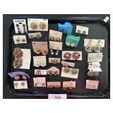 Costume Jewelry, Clip On Earrings.
