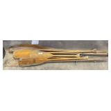 (8) Wooden Boating Oars.