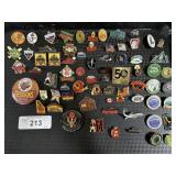 Various Lot Of Pins, Baseball, Souvenir, Football.