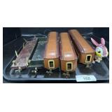 Train Cars, Mechanical Bunny.