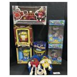 M&M Candy Dispensers & Alarm Clock.
