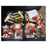 Large Lot Of Vintage Christmas Ornaments & Furby.