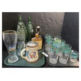 Ivy Glasses, Fish Bottles, Stein, Decanters.