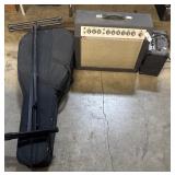 Guitar Case & Amplifiers.