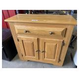 Blonde Oak Cabinet.