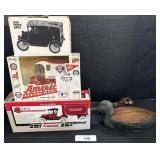 Duck Desk Lamp, Adv Die Cast Truck Still Banks.
