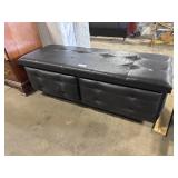 Vinyl Tufted Cedar Chest.