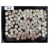 162 90% Silver Washington Quarters