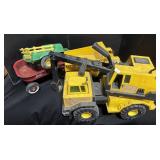 Vintage Radio Flyer Wagon, Construction Toys.