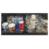 Large Lot Of Glasses.
