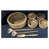Wooden Bowls & Utensils.