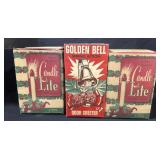 Vintage Candle Lites & Golden Bell Door Greeter.