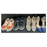 High Heels, Vans, Adidas Sneakers.