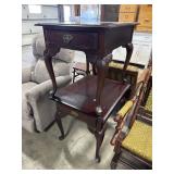 Kincaid Cherry Queen Ann Style Side Tables.