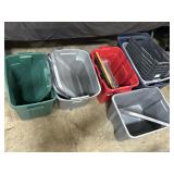 Storage Totes, Football & Racing Plaques.