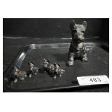 Vintage Cast Iron Scottish Terriers.